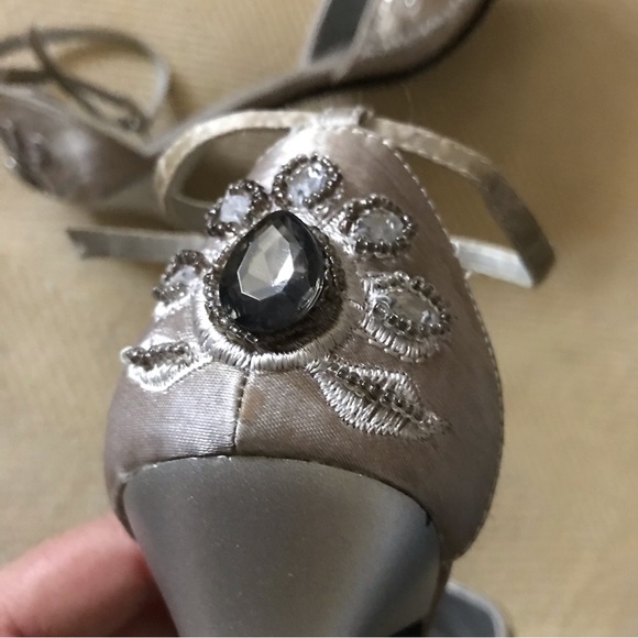 Vintage Silver Beaded Shoes - Picture 11 of 11